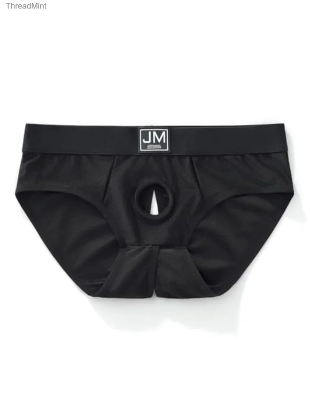 Men's Low Rise Mesh Briefs with Open Cutout Design, Breathable Quick Dry